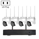 K8204-PE5323-Q6 3.0 Million Pixels HD Wireless Camera NVR Kit, US Plug