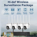 K8204-PE5323-Q6 3.0 Million Pixels HD Wireless Camera NVR Kit, EU Plug