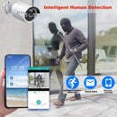 K8204-PE5322-S3 4CH 5.0 Million Pixels HD Wireless Camera NVR Kit with 12.5 inch Screen, EU Plug