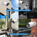 K8204-PE5322-S3 4CH 5.0 Million Pixels HD Wireless Camera NVR Kit with 12.5 inch Screen, EU Plug