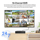 SriHome NVS003 4K Ultra HD 16 Channel Network Video Recorder, UK Plug