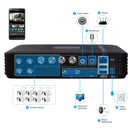 A8/Mini-MH 5 in 1 8-Channel Dual Stream H.264 1080P Mini AHD DVR, Support AHD / TVI / CVI / CVBS / IP Signal(Black)