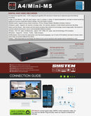 COTIER A4/Mini-MS 5 in 1 4-Channel Dual Stream H.264 1080N Mini AHD DVR, Support AHD / TVI / CVI / CVBS / IP Signal(Black)