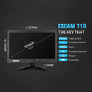 ESCAM T10 10.0 inch TFT LCD 1024x600 Monitor with VGA & HDMI & AV & BNC & USB for PC CCTV Security
