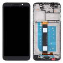 LCD Screen and Digitizer Full Assembly With Frame for Motorola Moto E6 Play (Black)