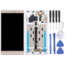 LCD Screen and Digitizer Full Assembly With Frame for Lenovo Phab2 / PB2-650 / PB2-650N / PB2-650M (Gold)