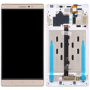 LCD Screen and Digitizer Full Assembly With Frame for Lenovo Phab2 / PB2-650 / PB2-650N / PB2-650M (Gold)