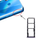 SIM Card Tray + SIM Card Tray + Micro SD Card Tray for OPPO Realme 5s (Purple)