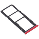 SIM Card Tray + SIM Card Tray + Micro SD Card Tray for OPPO Realme 5s (Red)
