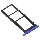 SIM Card Tray + SIM Card Tray + Micro SD Card Tray for Huawei Y7p (Blue)