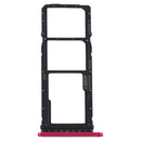 SIM Card Tray + SIM Card Tray + Micro SD Card Tray for Huawei Y7p (Rose Red)