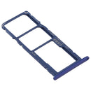 SIM Card Tray + SIM Card Tray + Micro SD Card Tray for Huawei Y6s (2019) (Blue)