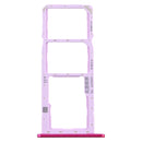 SIM Card Tray + SIM Card Tray + Micro SD Card Tray for Huawei Y6 Pro (2019) (Rose Red)