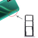 SIM Card Tray + SIM Card Tray + Micro SD Card Tray for Huawei Y8s (Silver)