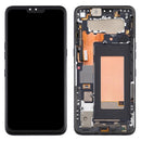 LCD Screen and Digitizer Full Assembly With Frame for LG V50 ThinQ 5G LM-V500 LM-V500N LM-V500EM LM-V500XM LM-V450PM LM-V450(Black)