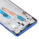 Front Housing LCD Frame Bezel Plate for Xiaomi Poco X3 / Poco X3 NFC M2007J20CG / M2007J20CT(Blue)