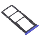 SIM Card Tray + SIM Card Tray + Micro SD Card Tray for Xiaomi Redmi 9 (Blue)