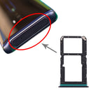 SIM Card Tray + SIM Card Tray / Micro SD Card Tray for OPPO Reno2 PCKM70 PCKT00 PCKM00 CPH1907 (Black)