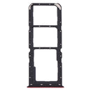 SIM Card Tray + SIM Card Tray + Micro SD Card Tray for OPPO A91 CPH2001 CPH2021 PCPM00 (Red)