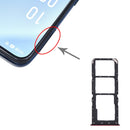 SIM Card Tray + SIM Card Tray + Micro SD Card Tray for OPPO A91 CPH2001 CPH2021 PCPM00 (Red)