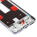 Front Housing LCD Frame Bezel Plate for OPPO Reno4 5G PDPM00, PDPT00, CPH2091(Purple)