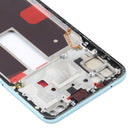 Front Housing LCD Frame Bezel Plate for OPPO Reno4 5G PDPM00, PDPT00, CPH2091(Baby Blue)