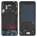 Front Housing LCD Frame Bezel Plate for OPPO Reno 5G/Reno 4G PCAM00 PCAT00 CPH1917 CPH1921 (Black)
