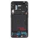 Front Housing LCD Frame Bezel Plate for OPPO Reno 5G/Reno 4G PCAM00 PCAT00 CPH1917 CPH1921 (Black)