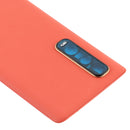 Original Leather Material Battery Back Cover for OPPO Find X2 Pro CPH2025 PDEM30(Orange)