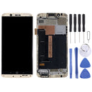 AMOLED Material LCD Screen and Digitizer Full Assembly With Frame for ZTE Axon 7 A2017 A2017U A2017G(Gold)