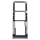 SIM Card Tray + SIM Card Tray + Micro SD Card Tray for Xiaomi Redmi Note 9 5G / Redmi Note 9T M2007J22G M2007J22C(Black)
