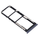 SIM Card Tray + SIM Card Tray + Micro SD Card Tray for Xiaomi Redmi Note 9 5G / Redmi Note 9T M2007J22G M2007J22C(Black)