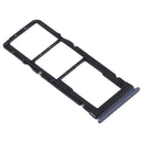 SIM Card Tray + SIM Card Tray + Micro SD Card Tray for Xiaomi Redmi Note 9 5G / Redmi Note 9T M2007J22G M2007J22C(Black)
