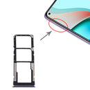 SIM Card Tray + SIM Card Tray + Micro SD Card Tray for Xiaomi Redmi Note 9 5G / Redmi Note 9T M2007J22G M2007J22C(Purple)