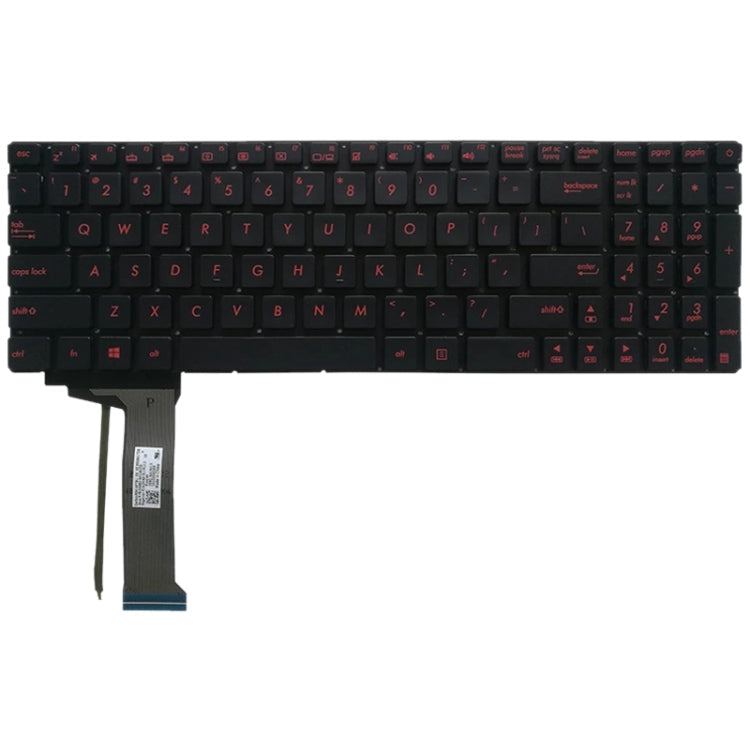 US Version Keyboard with Keyboard Backlight for Asus GL552 GL552J GL552JX GL552V GL552VL GL552VW N552VW N552VX G771JM G771JW(Black)