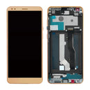 LCD Screen and Digitizer Full Assembly with Frame for ZTE Blade V9 V0900 (Gold)