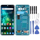 Original LCD Screen and Digitizer Full Assembly with Frame for TCL 10 Pro(Green)