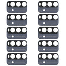 10 PCS Back Camera Lens for Xiaomi Redmi Note 9 4G M2010J19SC (Black)