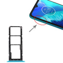 SIM Card Tray + SIM Card Tray + Micro SD Card Tray for Motorola Moto G8 Power Lite (Green)