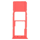 SIM Card Tray + Micro SD Card Tray for Samsung Galaxy A12 SM-A125(Red)