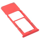 SIM Card Tray + Micro SD Card Tray for Samsung Galaxy A12 SM-A125(Red)