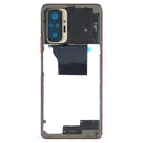 Middle Frame Bezel Plate for Xiaomi Redmi Note 10 Pro Max / Redmi Note 10 Pro / Redmi Note 10 Pro (India) M2101K6P M2101K6G M2101K6I(Gold)