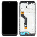 LCD Screen and Digitizer Full Assembly with Frame for Motorola Moto E7 Plus XT2081-1(Black)