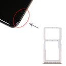 SIM Card Tray + SIM Card Tray / Micro SD Card Tray for Huawei Nova 4e(Silver)