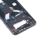 Front Housing LCD Frame Bezel Plate for LG G8s ThinQ LMG810 LM-G810 LMG810EAW (Black)