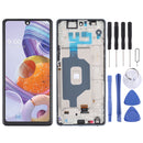 LCD Screen and Digitizer Full Assembly with Frame for LG Stylo 6 / K71 LMQ730TM LM-Q730TM LMQ730HA LM-Q730HA(Silver)
