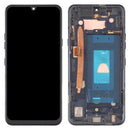 LCD Screen and Digitizer Full Assembly with Frame for LG G8X ThinQ LMG850EMW LM-G850 (Black)