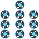 10 PCS Back Camera Lens for Nokia 3.4 TA-1288 TA-1285 TA-1283(Blue)