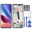 OLED Material LCD Screen and Digitizer Full Assembly With Frame for Xiaomi Redmi K40 / Redmi K40 Pro / Redmi K40 Pro+ / Mi 11i / Poco F3 / M2012K11AC M2012K11C M2012K11AG M2012K11G(Silver)