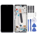 OLED Material LCD Screen and Digitizer Full Assembly With Frame for Xiaomi Redmi K40 / Redmi K40 Pro / Redmi K40 Pro+ / Mi 11i / Poco F3 / M2012K11AC M2012K11C M2012K11AG M2012K11G(Silver)